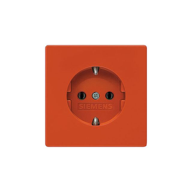 Delta 2P+E Socket Orange Bezel 5UB1850