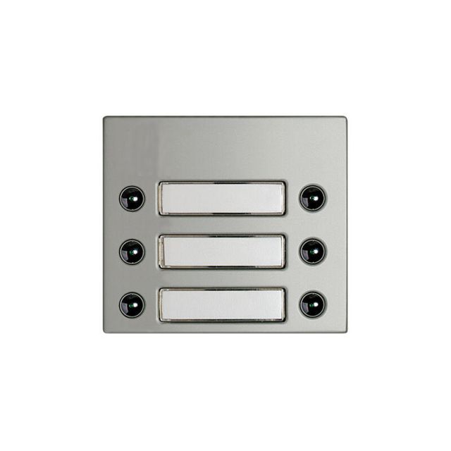 Sfera Push Button Plate 2X3 Aluminium 346870