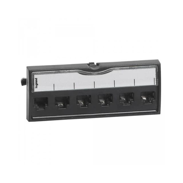 Connection Block with 6 RJ45 CAT5E FTP Ports 33555