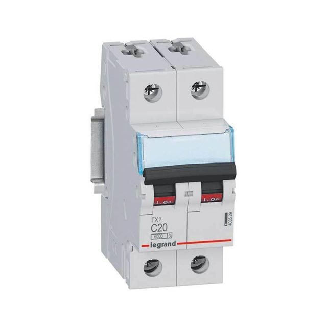 Miniature Circuit Breaker 6kA Type C 2-Poles 32Α TX3
