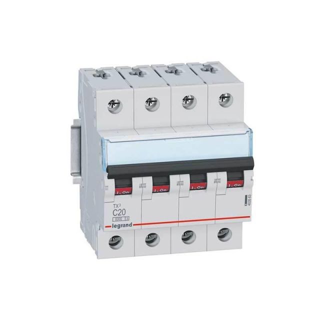 Miniature Circuit Breaker 6kA Type C 4-Poles 16Α TX3