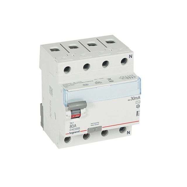 Residual Current Circuit Breaker AC 4P 30mA 80A TX3 411710