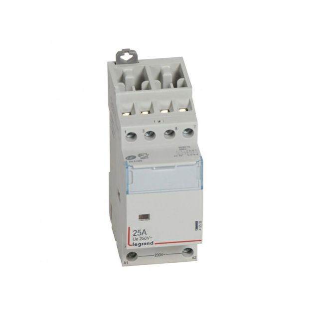 Power contactor CX³ - with 230 V~ coll - 4P 400 V~ - 25 A - 2 NC + 2NO