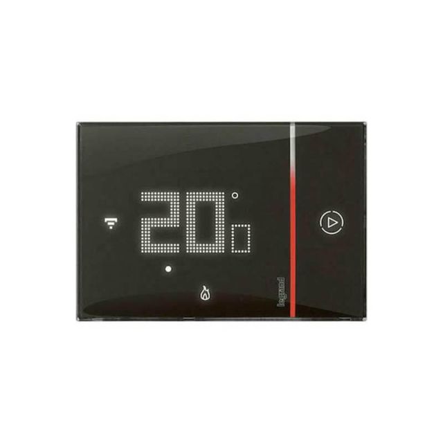 Recessed Wi-Fi Mounting Thermostat Black 1 Output 2 Cables Netatmo 049039