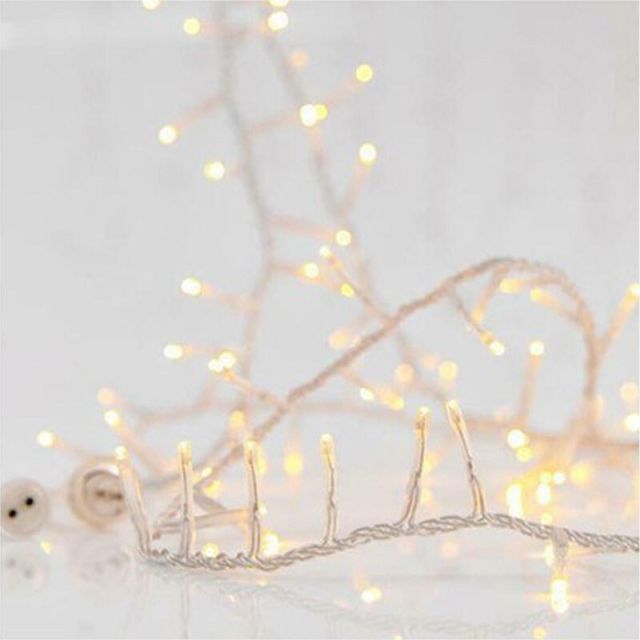 Christmas Lights String LED 800 Warm White with Transparent Wire IP44 600-11328