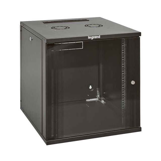 Linkeo Wall Mounted Rack 19 21U 600mm Depth with Detachable Sides 646265