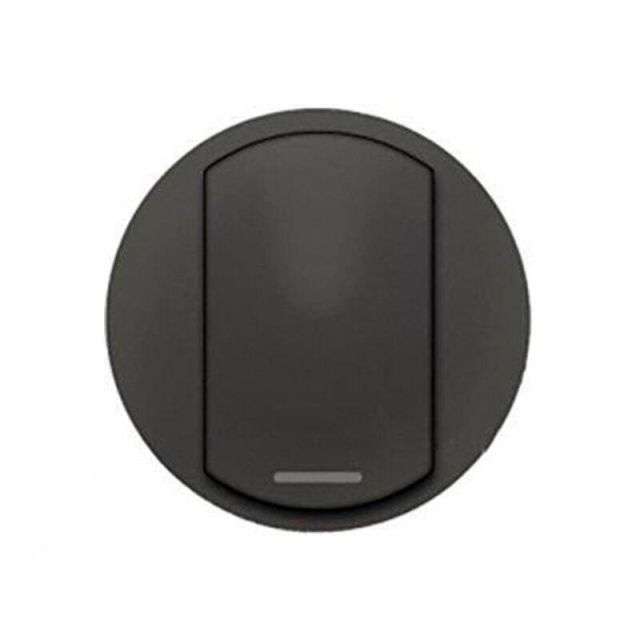 Celiane Plate Door Bell With Label Graphite 64915