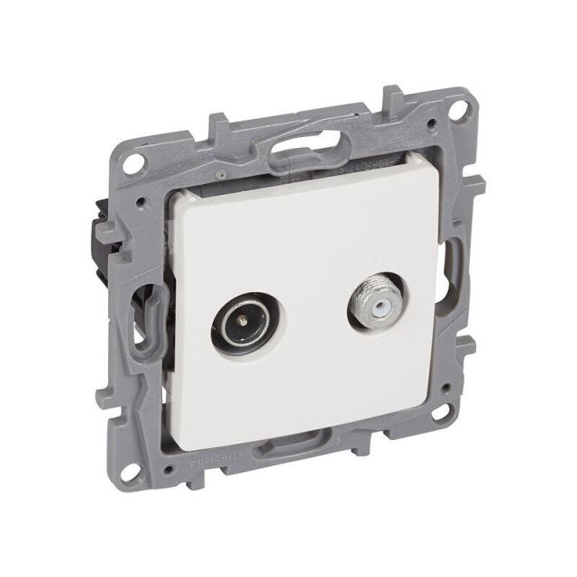 Niloe Socket TV/SAT End Recessed White 664558