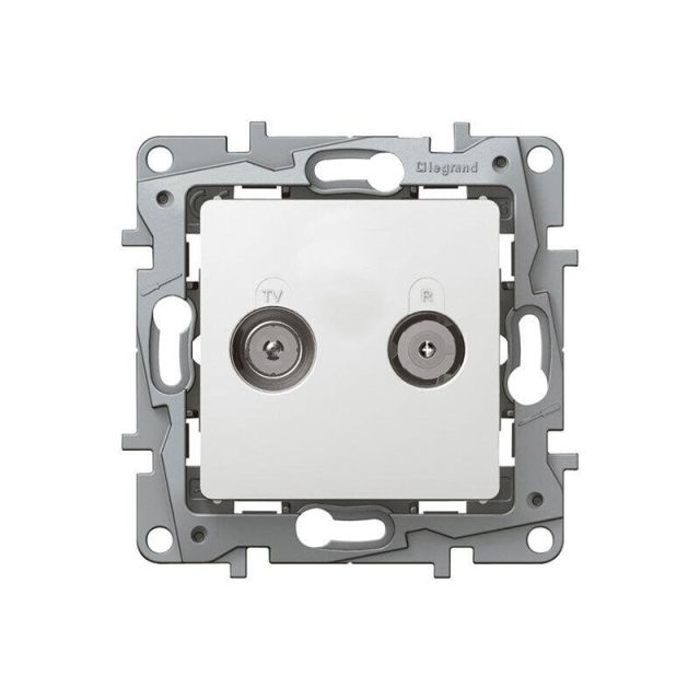 Niloe Socket TV/RAD End Recessed White 664562