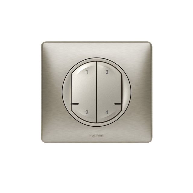 Celiane Connected Wireless Switch 4 Scenarios Titanium 067756