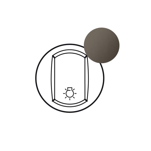 Celiane Plate General Lighting Commands Graphite 067962