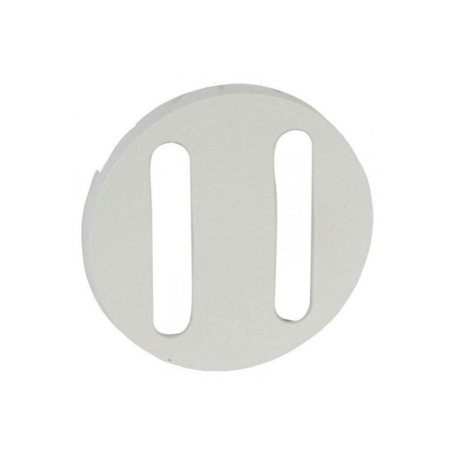 Celiane Rocker Plate 2 Gangs White 68018