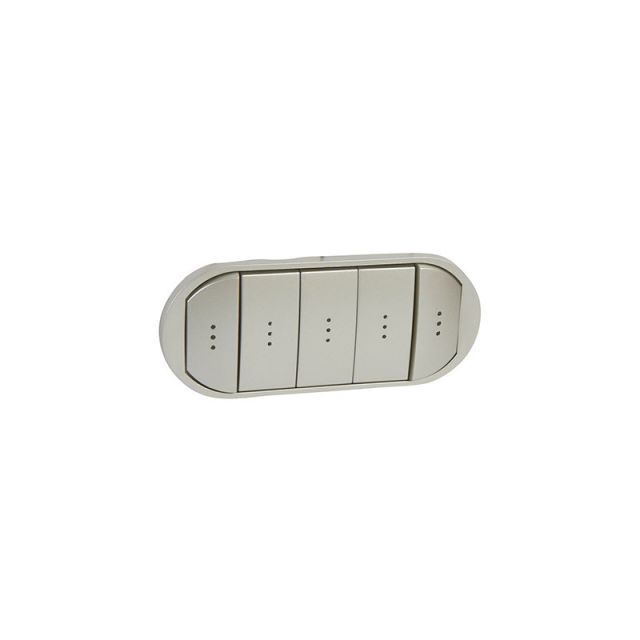 Celiane Plate 5-Fold Lighting Switch Titanium 068320