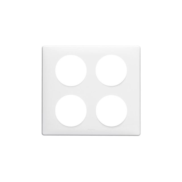 Celiane Neutrals Frame 2x2 Gangs White 68608