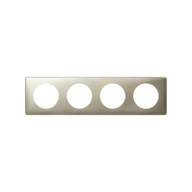 Celiane Frame 4 Gangs Anodized Titanium 68904
