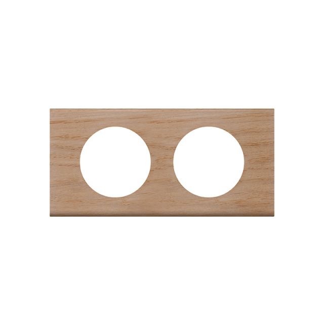 Celiane Frame 2 Gangs Oak Mat 069052