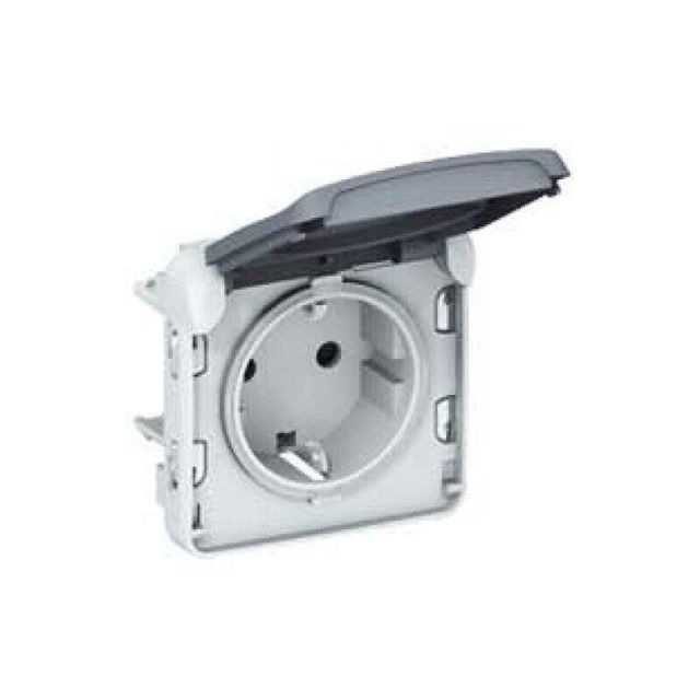 Plexo IP 55 Πρίζα Σούκο Γκρι 069571