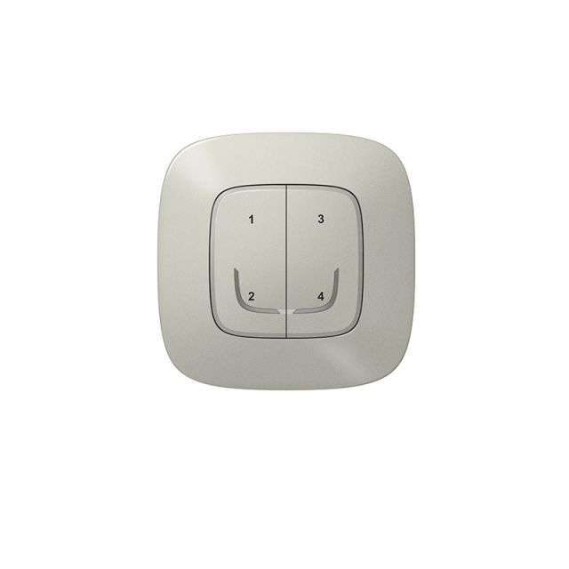 Valena Allure Connected Wireless Switch 4 Scenarios Aluminium 752768