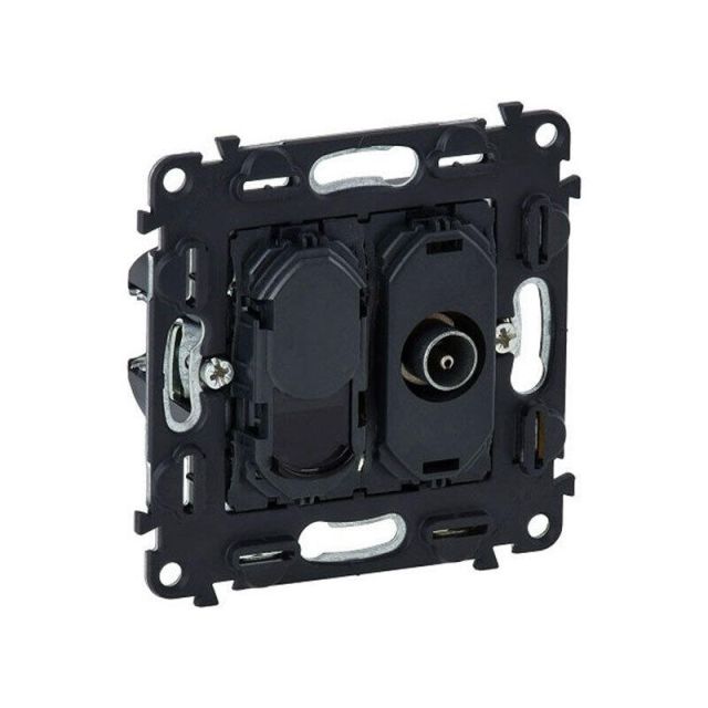 Valena Life/Allure TV/RJ45 UTP CAT6 Socket Mechanism Recessed 753055