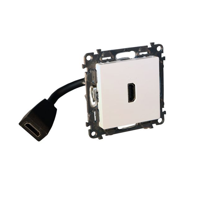 Valena Life HDMI Socket 1.3 Pre Cabled White 753175