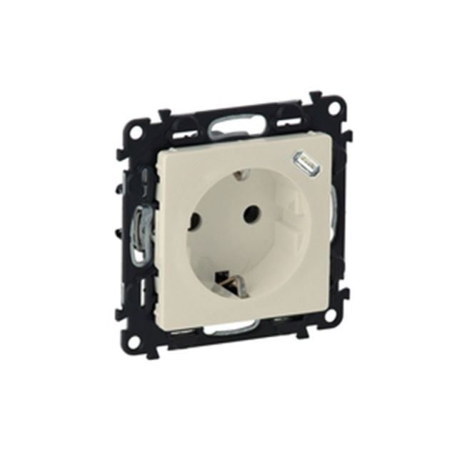 Valena Life Πρίζα Σούκο και USB Φόρτισης Ιβουάρ 753235