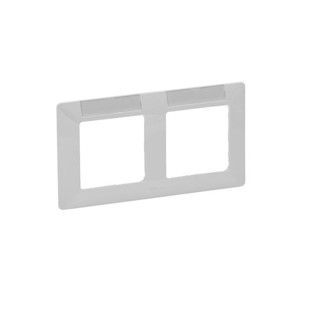 Valena Life Plate 2 Gangs with Label White 754012