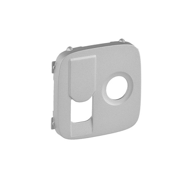 Valena Allure Socket Plate TV+RJ45 Aluminium 754837