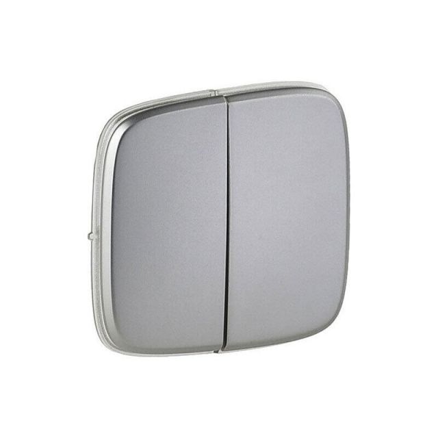 Valena Allure Plate 2 Gangs Aluminium Dark 755023