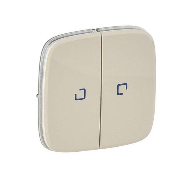 Valena Allure Plate illuminated 2 gangs Ivory 755226