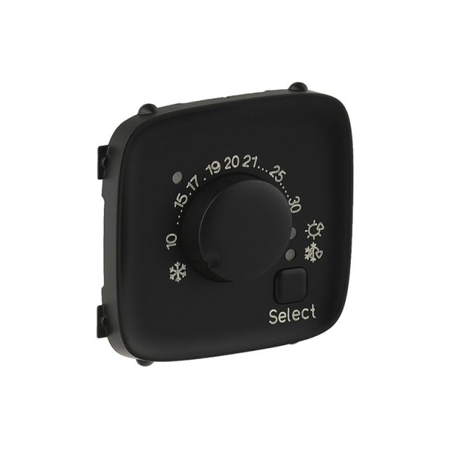 Valena Allure Πλακίδιο Ηλεκτρονικού Θερμοστάτη Χώρου Μαύρο 755318