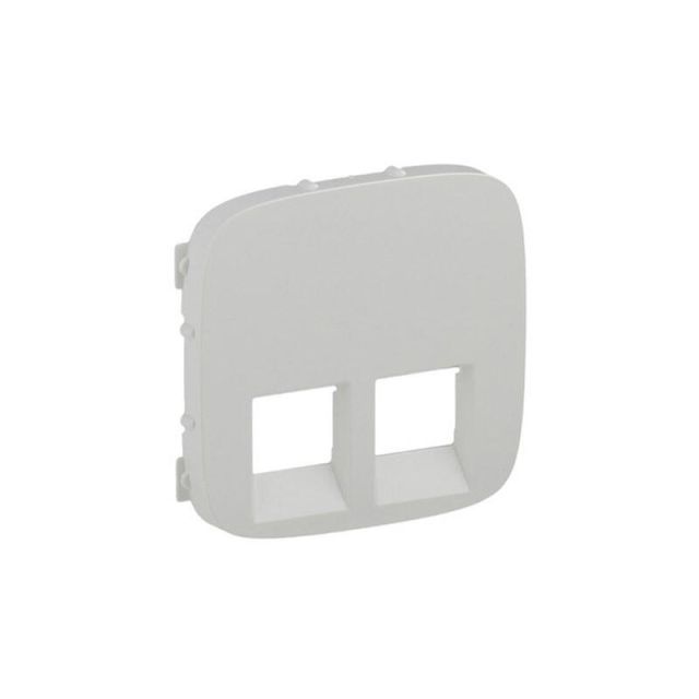 Valena Allure Plate 2 Gangs RJ11/RJ45 White 755425