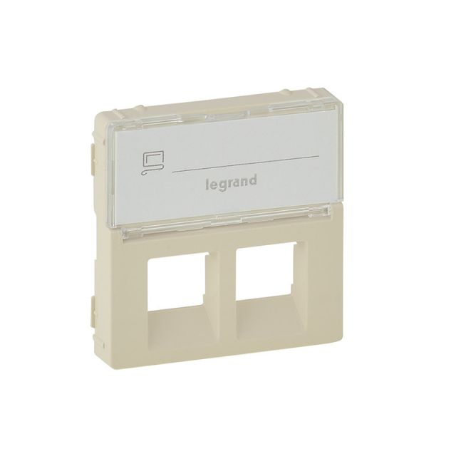 Valena Life Πλακίδιο 2ΧRJ11-RJ45 και Ετικέτα Ιβουάρ 755481