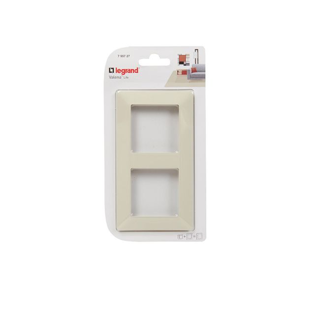 Valena Life Frame 2 Gang Ivory 755727
