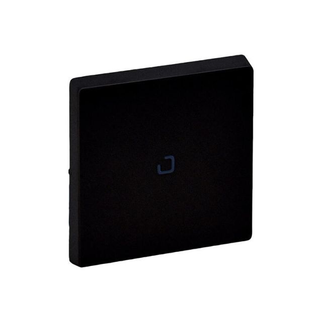 Valena Life Button Plate Light Function Matt Black 756102