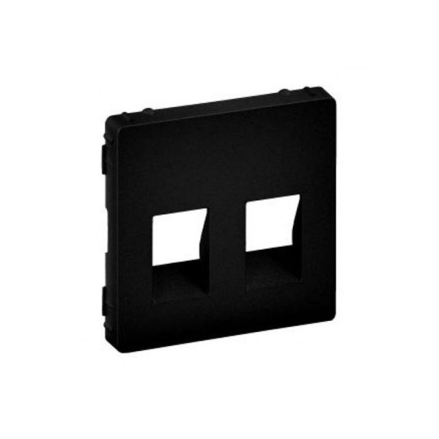 Valena Life Πλακίδιο Πρίζας Ηχείων Διπλό Μαύρο 756372