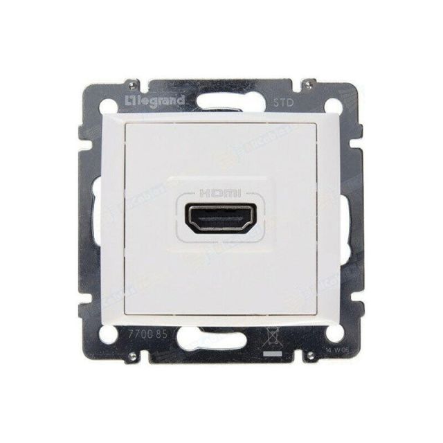 Valena Switch HDMI Recessed White 770085