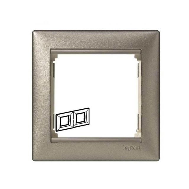 Valena Frame 2 Gangs Horizontal Graphite 770162