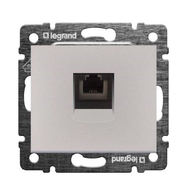 Valena Πρίζα RJ45 CAT6 UTP Χωνευτή Αλουμίνιο 770246