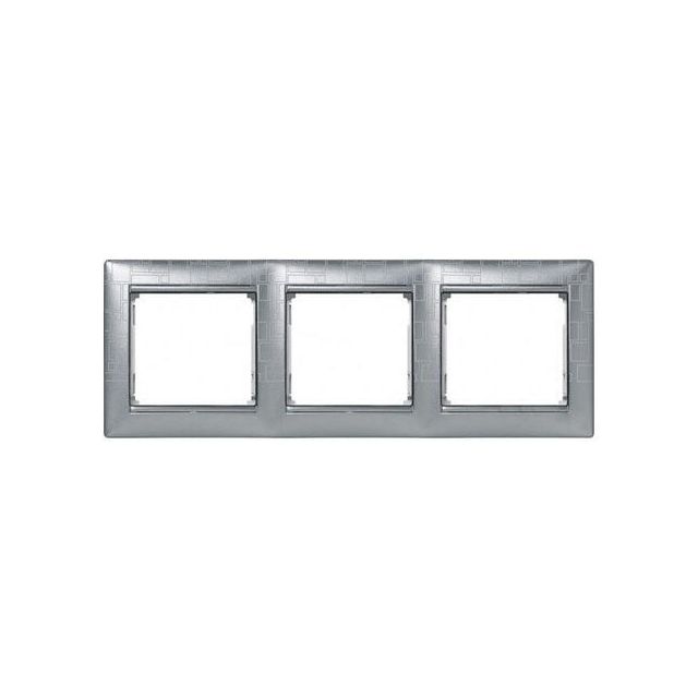 Valena Frame 3 Gangs Horizontal Cubist Alu  770343