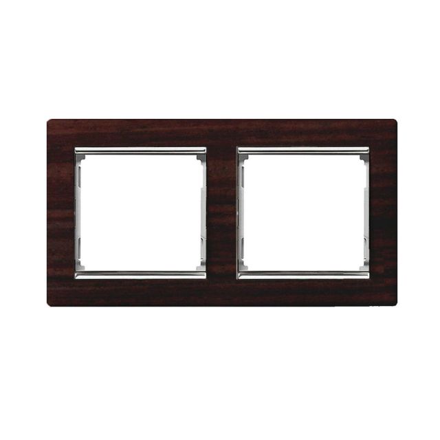 Valena Frame 2 Gangs Horizontal Dark Wood/Silver  770372