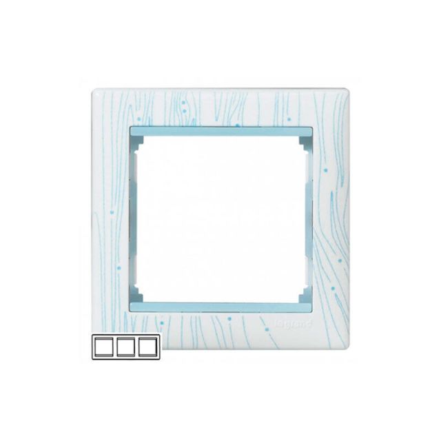 Valena Frame 3 Gangs Horizontal Graph Blue 770433