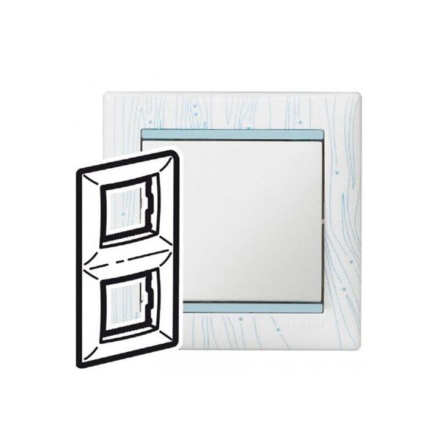 Valena Frame 2 Gangs Vertical Graph Blue 770436