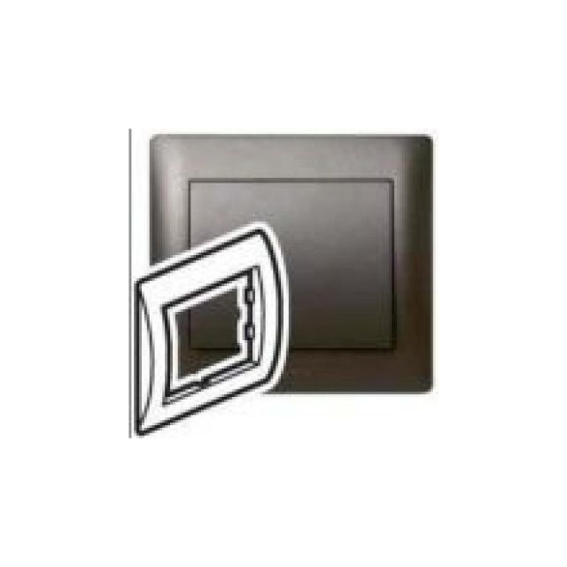 Galea Life Frame 3 Gangs Horziontal Premium Dark Bronze 771203