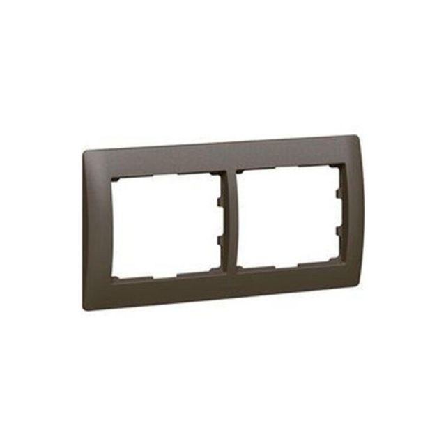 Galea Life Frame 2 Gangs Vertical Premium Dark Bronze 771206