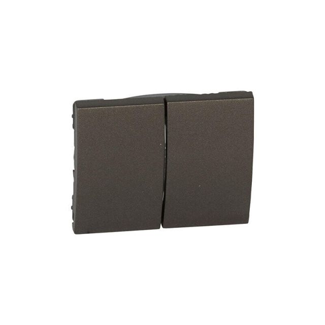 Galea Life Plate Switch 2 Gangs Dark Bronze 771000