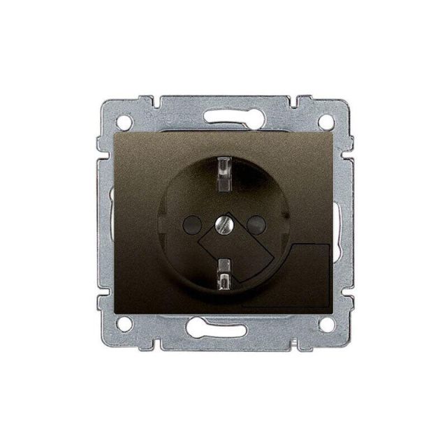 Galea Life Plate Socket Recessed Dark Bronze 771210