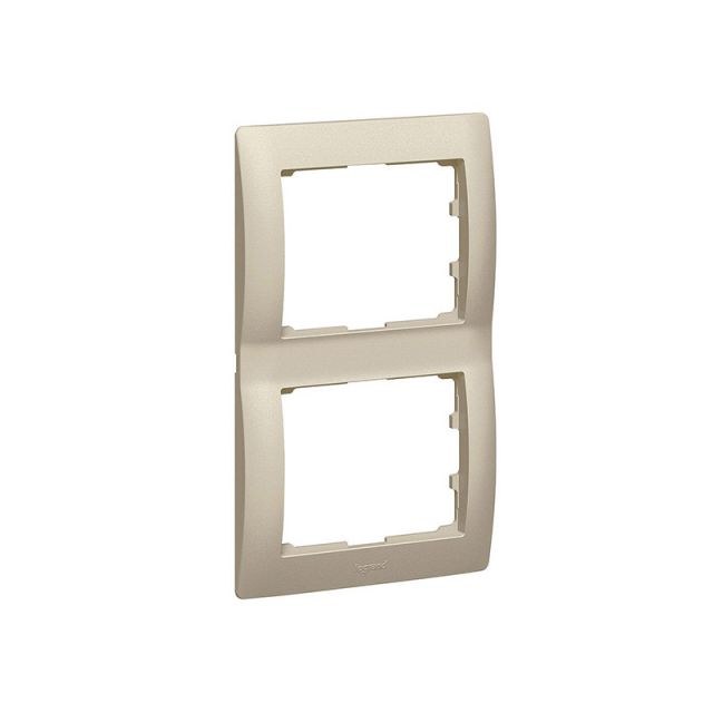 Galea Life Frame 2 Gangs Vertical Titanium 771406