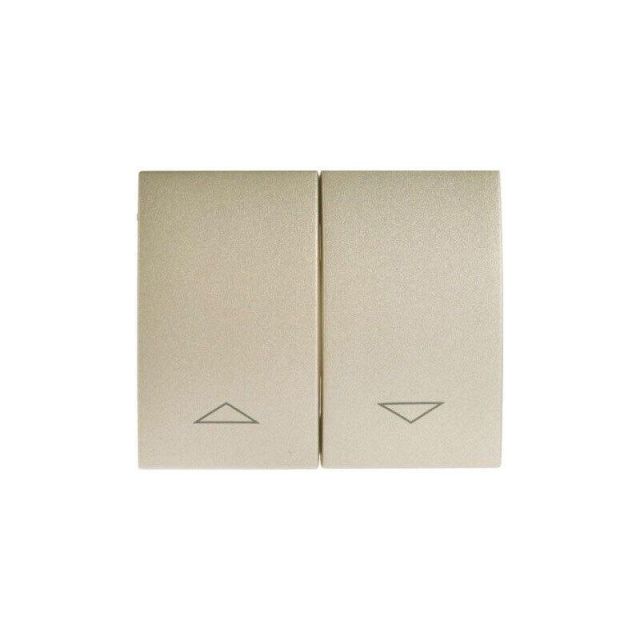 Galea Life Plate Switch 2 Gangs Premium Titanium 771414