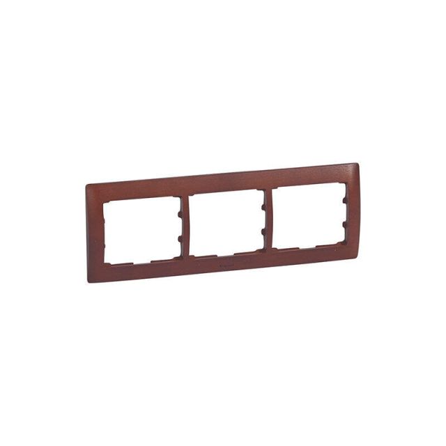 Galea Life Frame 3 Gangs Horizontal Cherry Wood 771973
