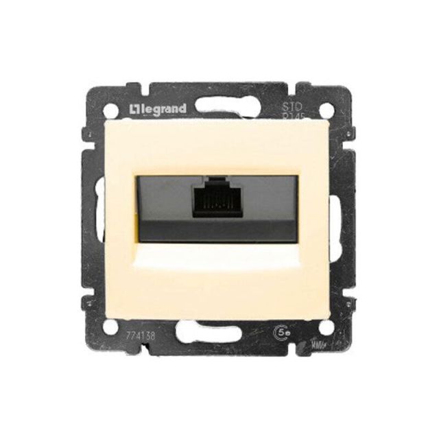 Valena Πρίζα πληροφορικής Rj45 CAT6 UTP Χωνευτός Κρεμ 774142